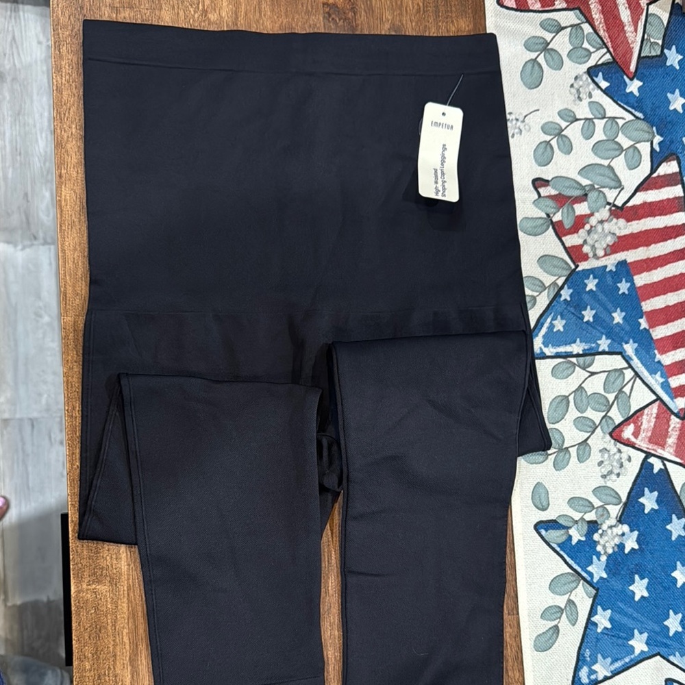 Shapermint Black Capri Pants Stretchy Comfort